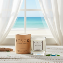 Load image into Gallery viewer, Stack luxury candle with packaging on a white background