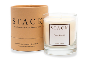 stack candles, pure grace, luxury candles, STACK, Christian candles