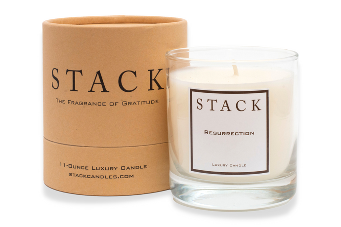 Stack Candles, STACK, luxury candles, resurrection candle, christian candle
