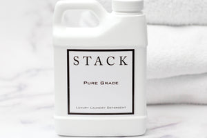 Stack luxury detergent, stack candles, pure grace, pure grace detergent