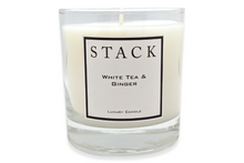 Load image into Gallery viewer, luxury candle, white tea and ginger, stack candles